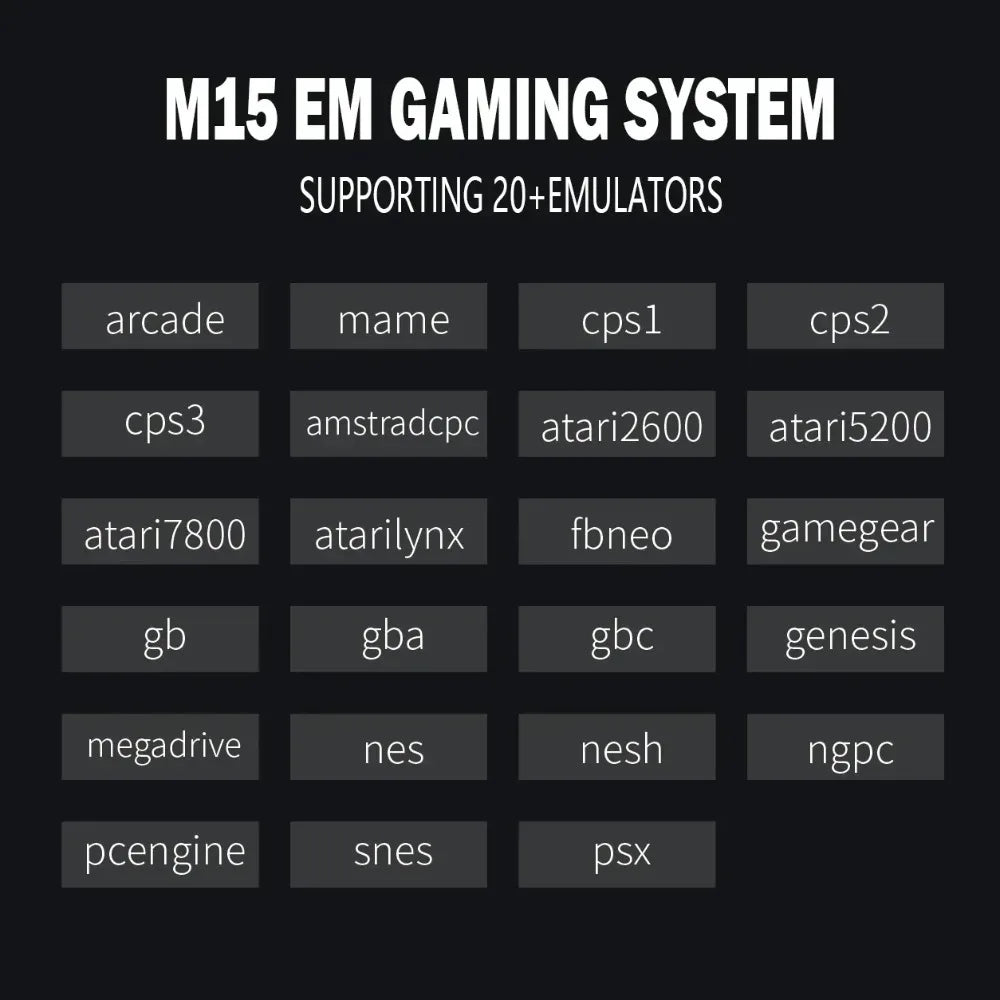 USAMR M15 Game Stick Mini TV Handheld Console Wireless Gamepads 128G 30000+ Retro Games HD Two-player