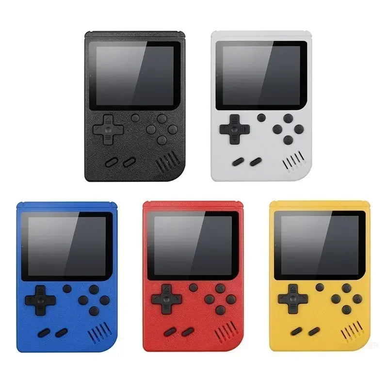 USAMR Mini Portable Retro Handheld Game Console: 400 Classic Nostalgic Games, 3in Screen, 2-Player Support & TV Output