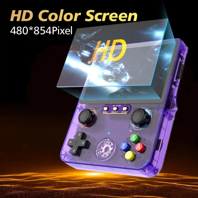 X6 Plus Retro Handheld Console: 4.0-Inch IPS Screen, 28000+ Classic Games – The Perfect Portable Gaming Gift for Kids