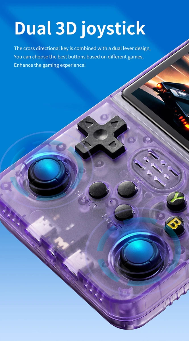 R36S Retro Handheld Game Console: Linux System, 3.5-Inch IPS Screen & 256G Preloaded Games – Portable Pocket Gaming Powerhouse