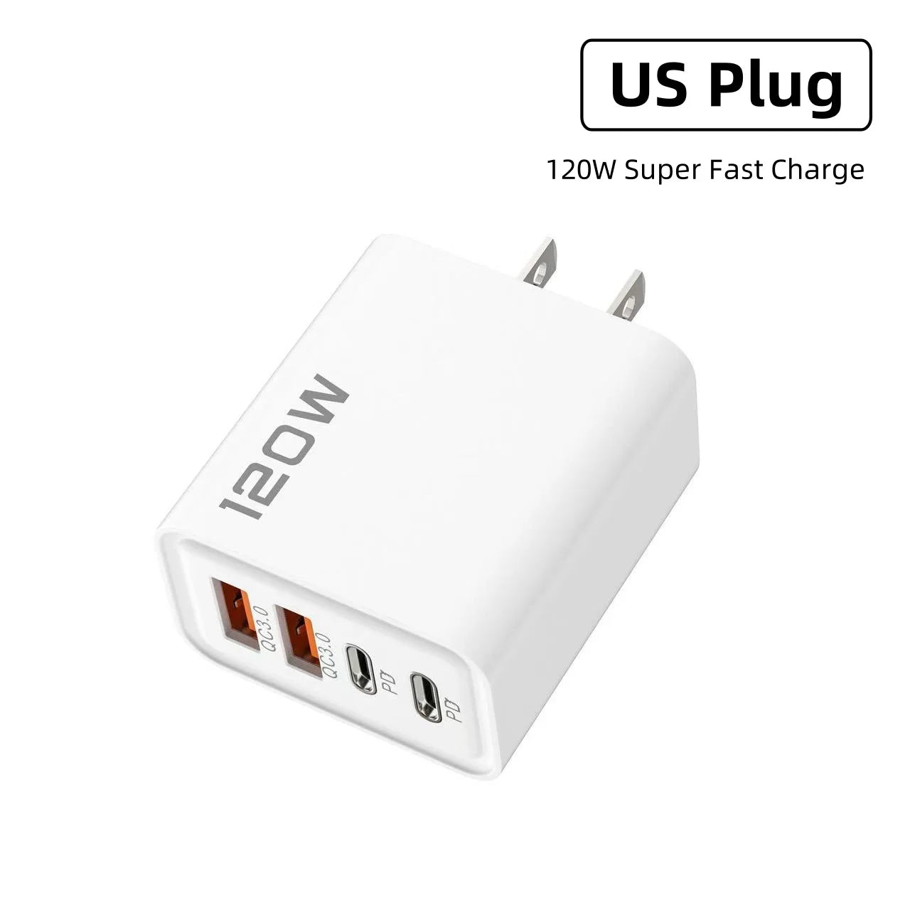 USAMR 120W Fast Charger Type C Quick Charge 3.0 USB Charger Adapter For iPhone PD USB Charger Fast Charging Plug