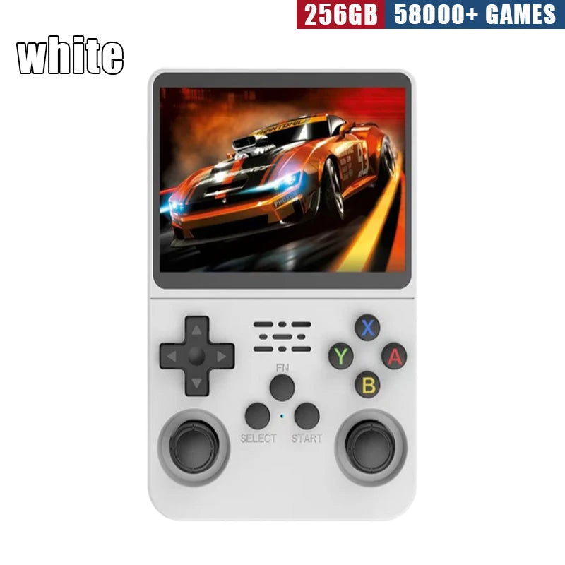 USAMR K36 Portable Classic Gaming Player for Kids: 3.5-Inch IPS Screen & 256GB Large Memory Retro Handheld Console