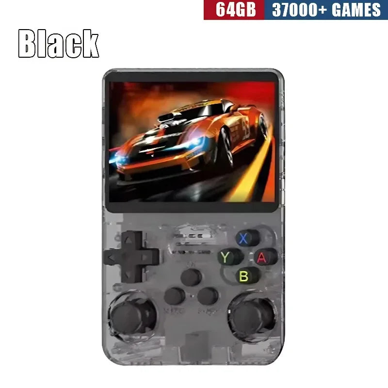 USAMR K36 Portable Classic Gaming Player for Kids: 3.5-Inch IPS Screen & 256GB Large Memory Retro Handheld Console