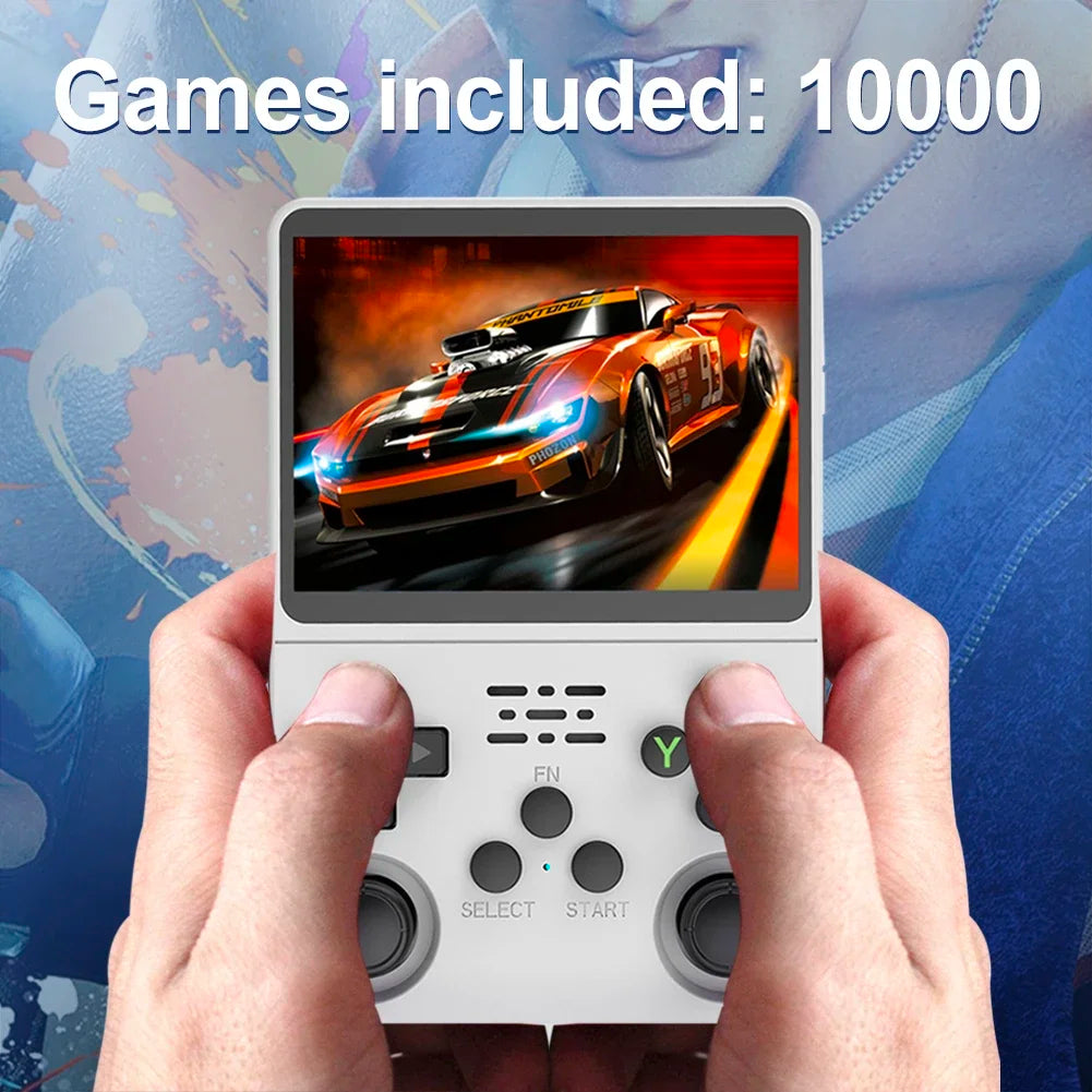 USAMR K36 Portable Classic Gaming Player for Kids: 3.5-Inch IPS Screen & 256GB Large Memory Retro Handheld Console