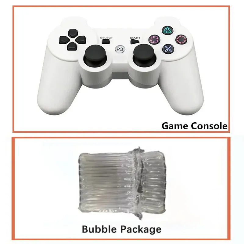 Wireless Gamepad for PS3: Bluetooth Connectivity, Vibration Feedback, ABS Environmental Protection Material & Snowflake Buttons