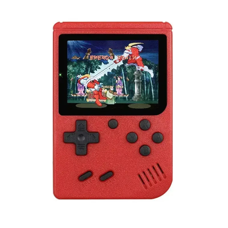 USAMR Mini Portable Retro Handheld Game Console: 400 Classic Nostalgic Games, 3in Screen, 2-Player Support & TV Output