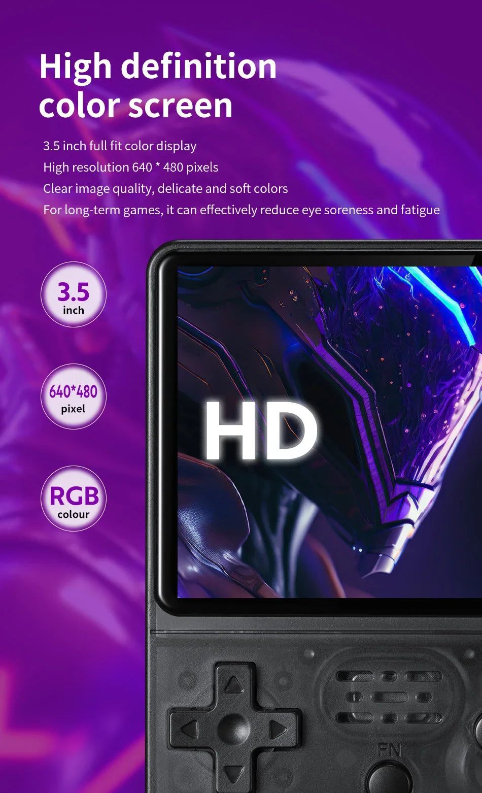 R36S Retro Handheld Game Console: Linux System, 3.5-Inch IPS Screen & 256G Preloaded Games – Portable Pocket Gaming Powerhouse