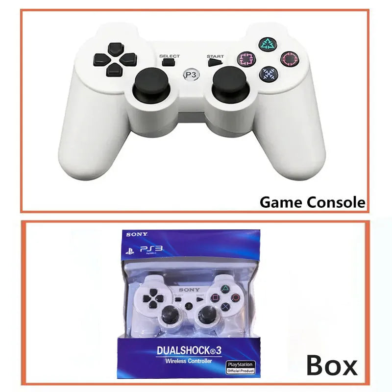 Wireless Gamepad for PS3: Bluetooth Connectivity, Vibration Feedback, ABS Environmental Protection Material & Snowflake Buttons