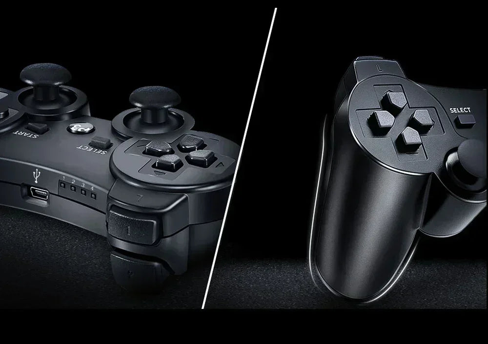 Wireless Gamepad for PS3: Bluetooth Connectivity, Vibration Feedback, ABS Environmental Protection Material & Snowflake Buttons